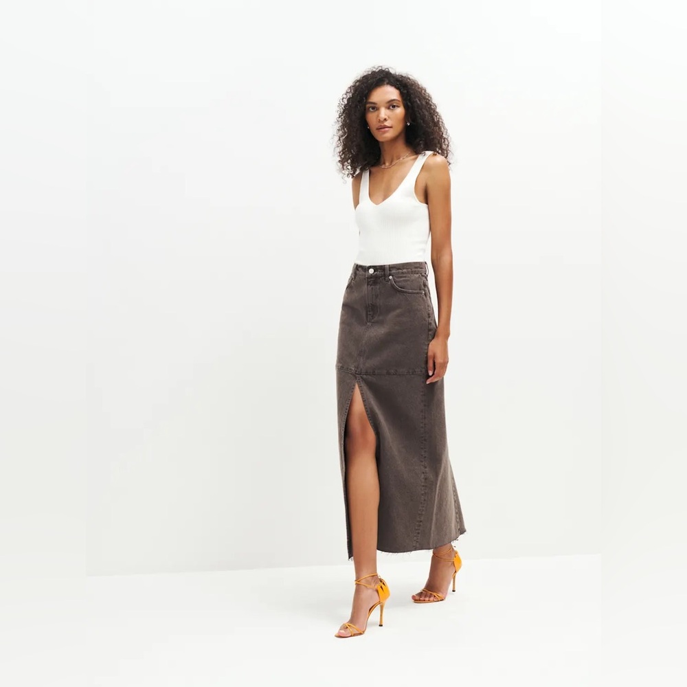 Tazz Reformation Maxi Denim Skirt